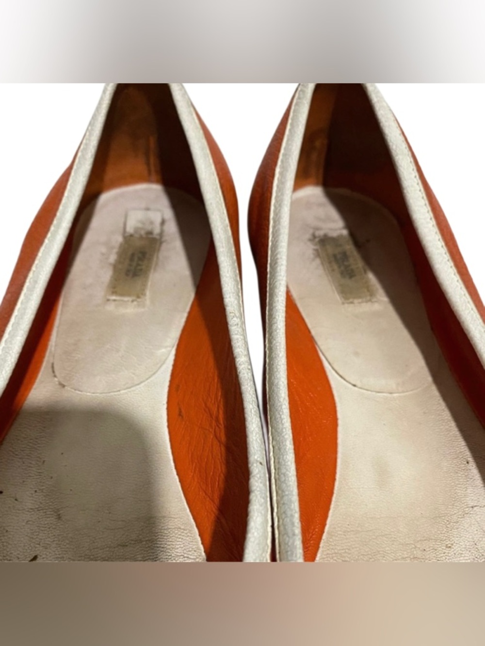 Prada Leather Flats, Size 37 EU Women - Picture 4 of 6